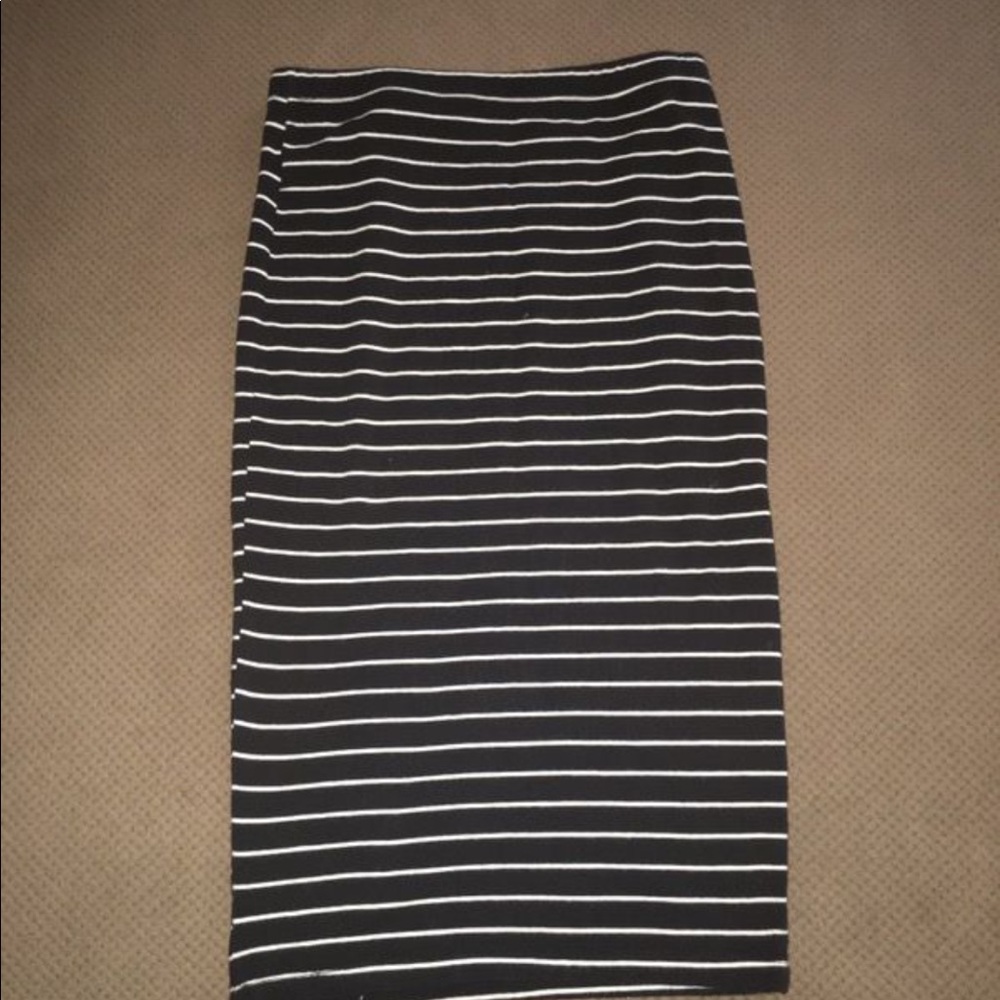 Blue & White Stripe Skirt